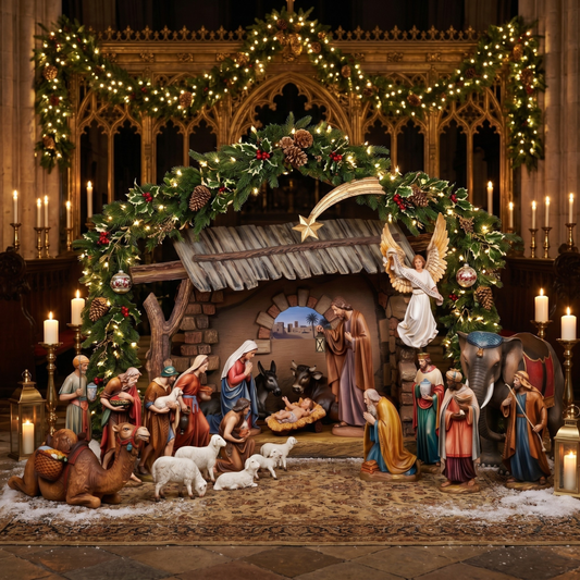 1902 Demetz Nativity Set