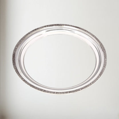 Large Celtic Rim Pewter Tray