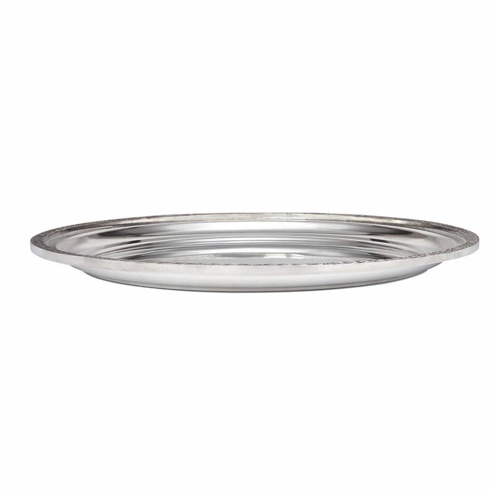 Large Celtic Rim Pewter Tray
