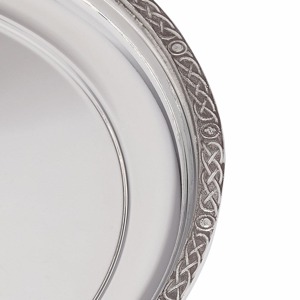 Medium Celtic Rim Pewter Tray