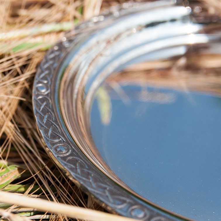 Small Celtic Rim Pewter Tray