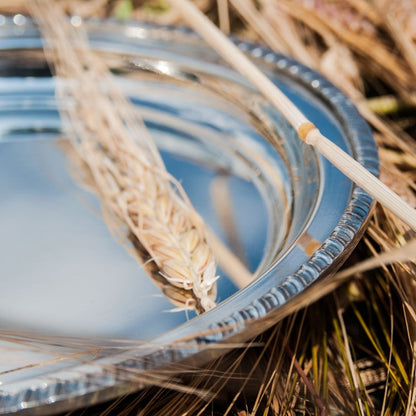Small Gadroon Rim Pewter Tray