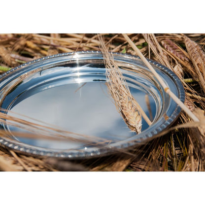 Small Gadroon Rim Pewter Tray
