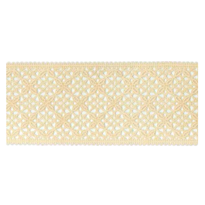 Plissé Cotta with Interlaced Geometric Lace Edition