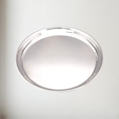 Large 300mm Round Pewter Tray