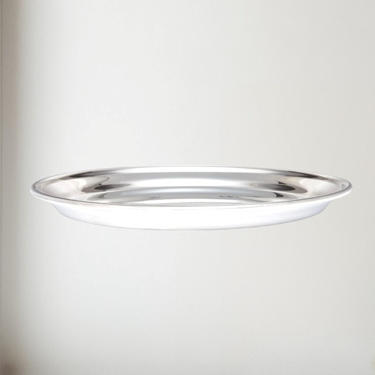 Large 300mm Round Pewter Tray