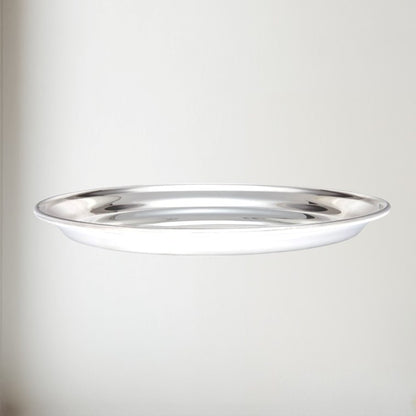Large 300mm Round Pewter Tray