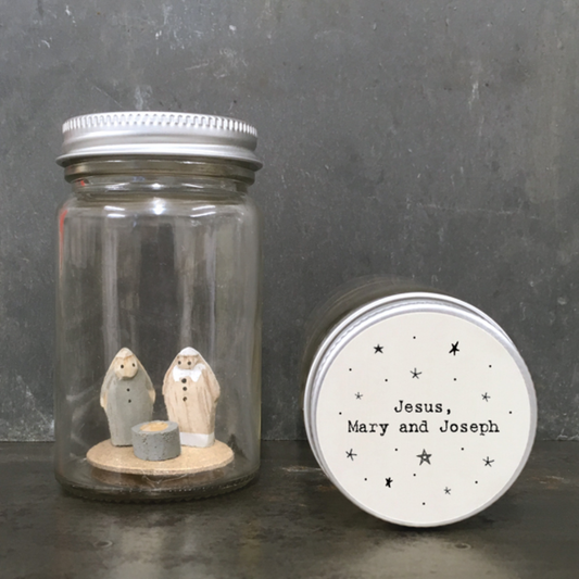 Holy Family Nativity Jar