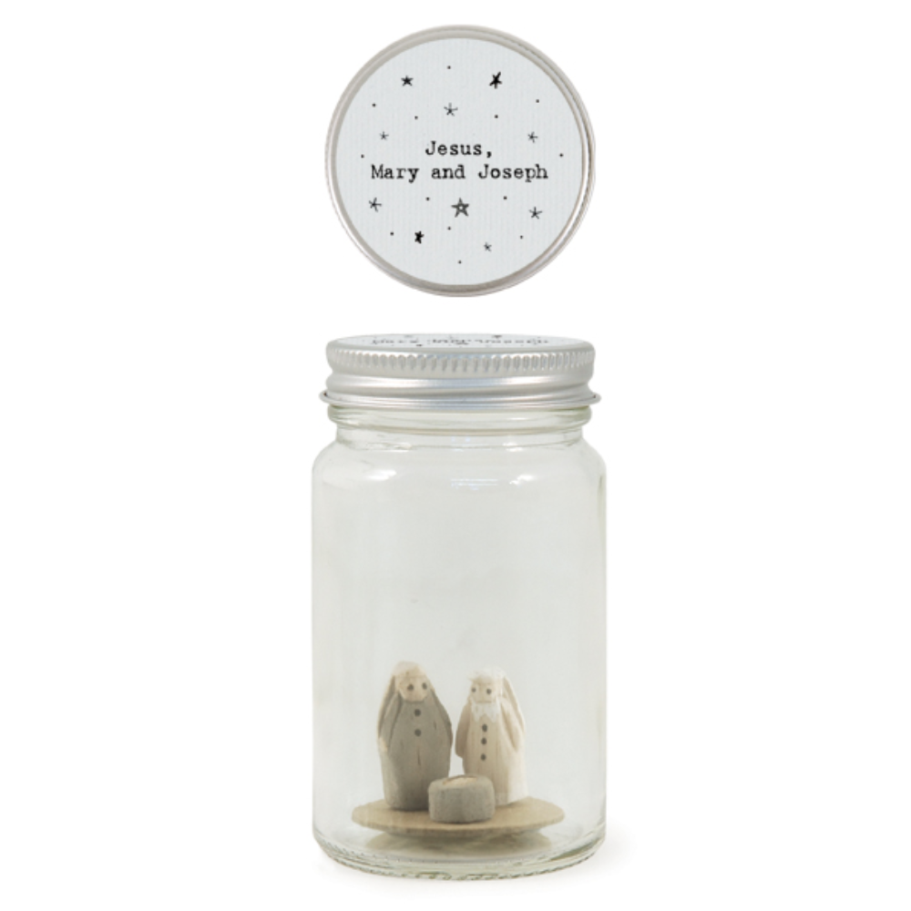 Holy Family Nativity Jar