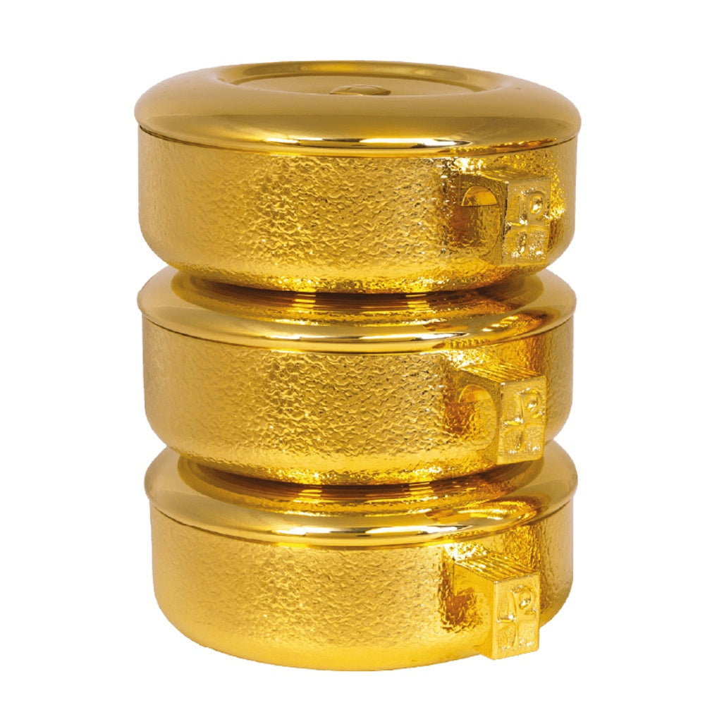 3pc. Stacking Ciboria Set Talon Texture