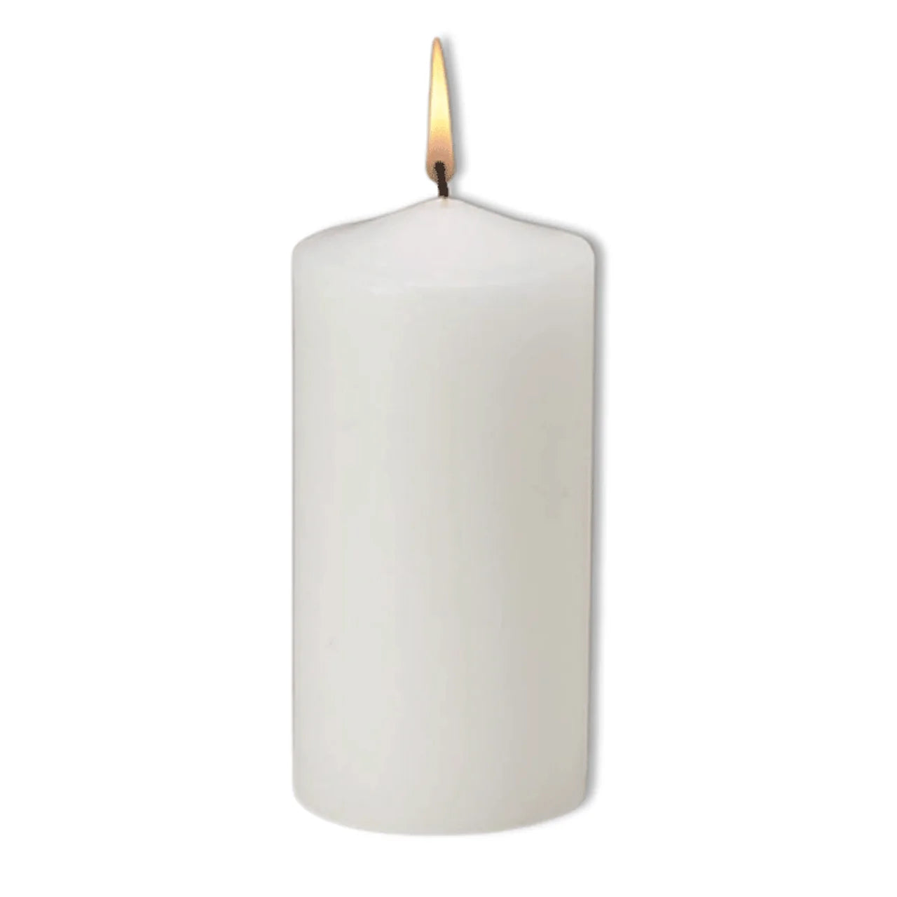 3" x 6" White Pillar Candles