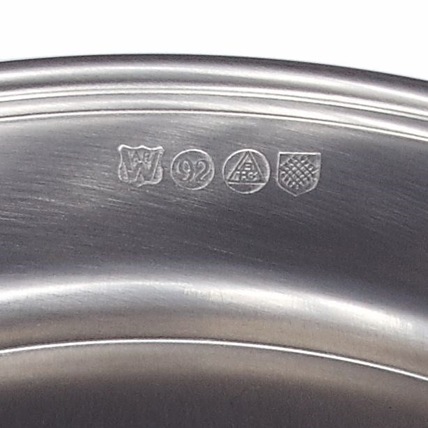 Large Antique Finish Pewter Plate