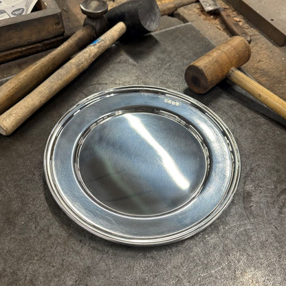Medium Polished Finish Pewter Plate