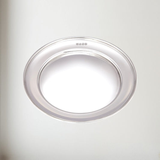 Medium Polished Finish Pewter Plate