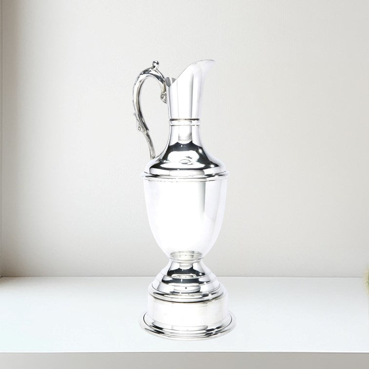 Large Pewter Claret Jug Plinth