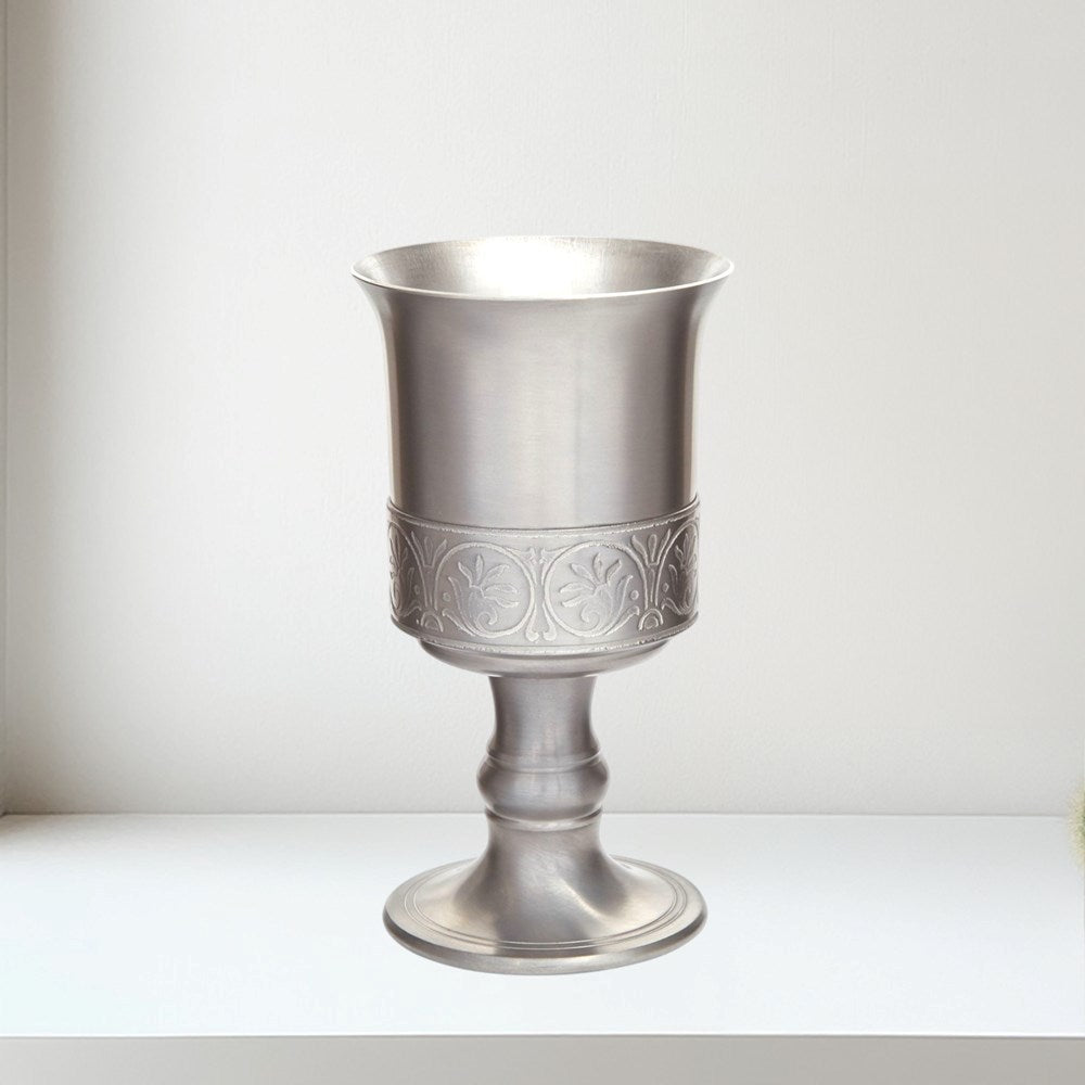 Medieval Antique Finish Pewter Chalice