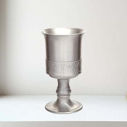 Medieval Antique Finish Pewter Chalice