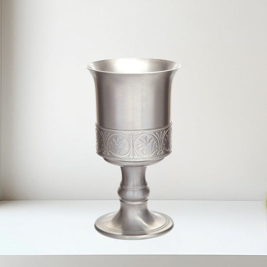 Medieval Antique Finish Pewter Chalice