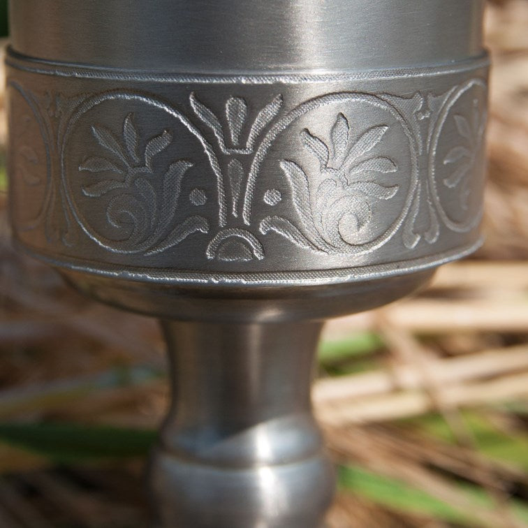 Medieval Antique Finish Pewter Chalice