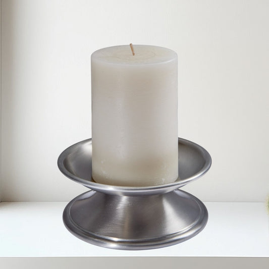 Medieval Antique Finish Pewter Candle Holder