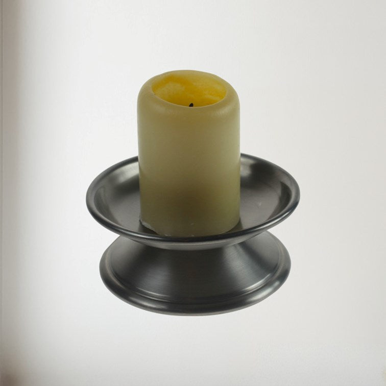 Medieval Antique Finish Pewter Candle Holder