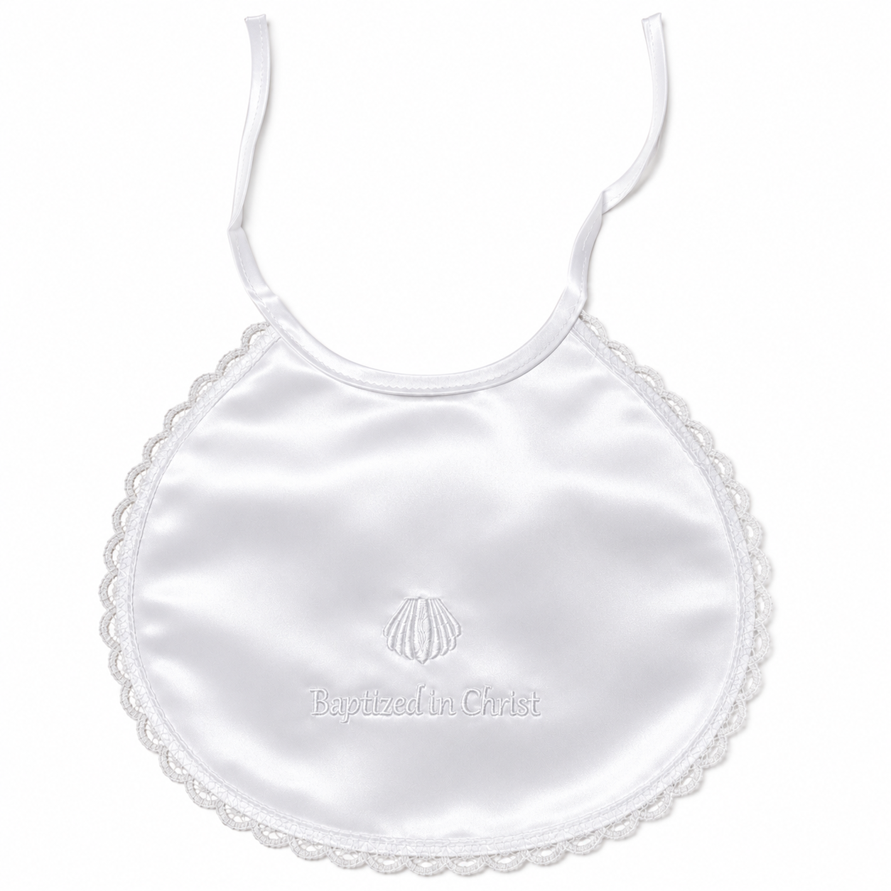 6 1/2" High Baptismal Bib
