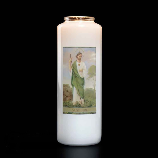 6 Day Saint Jude Glass Devotional Light