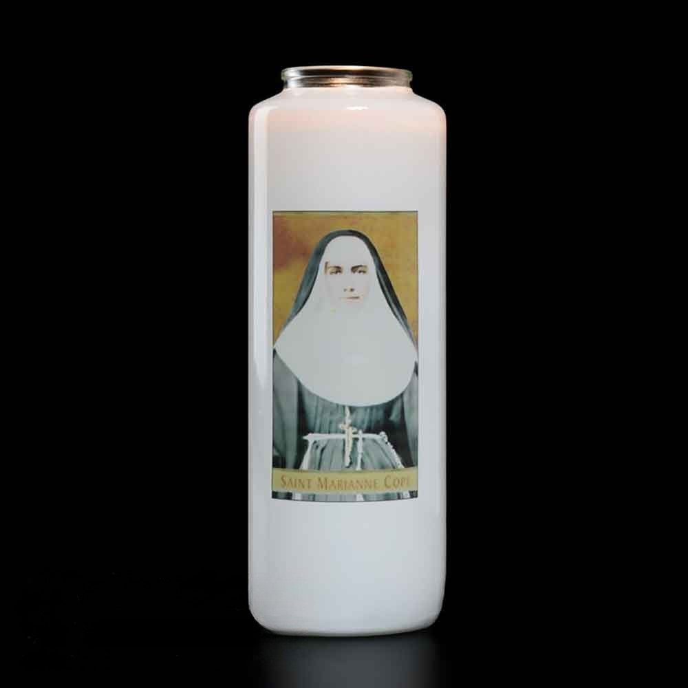 6 Day Saint Marianne Cope Glass Devotional Light