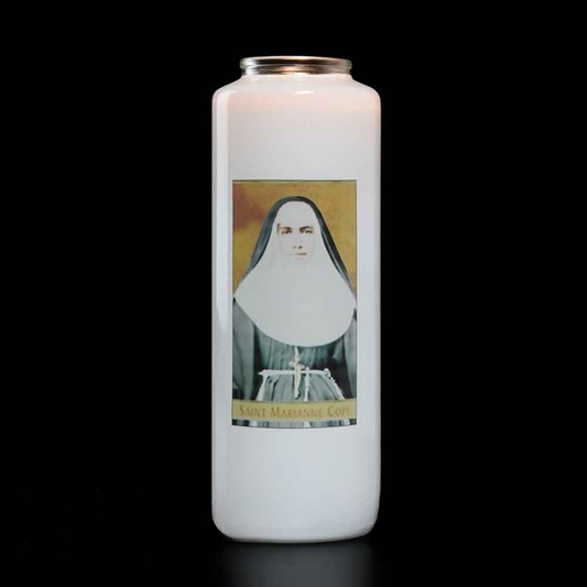 6 Day Saint Marianne Cope Glass Devotional Light