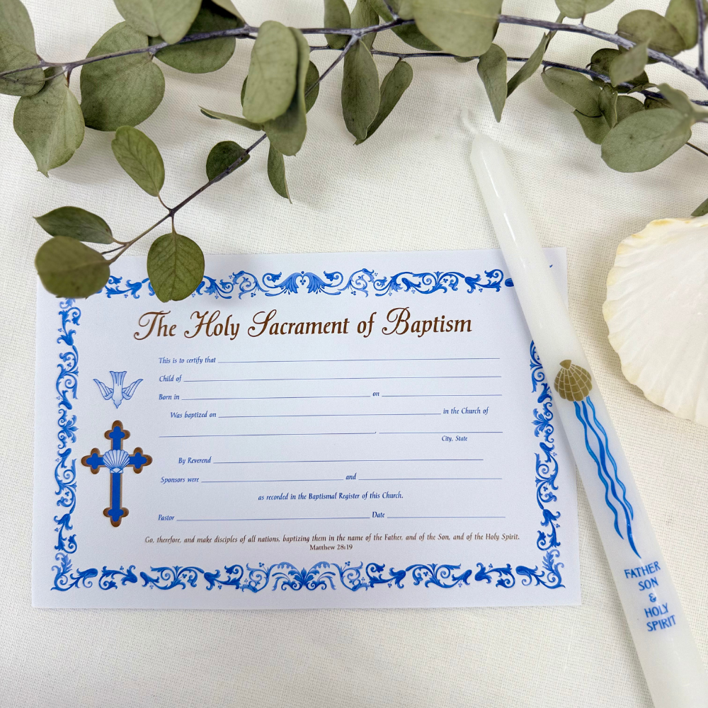 Three In One Baptism Candle