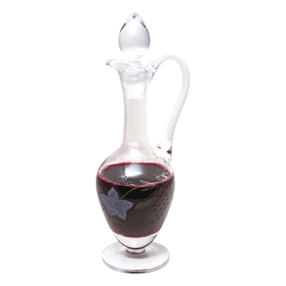 Glass Flagon with etching