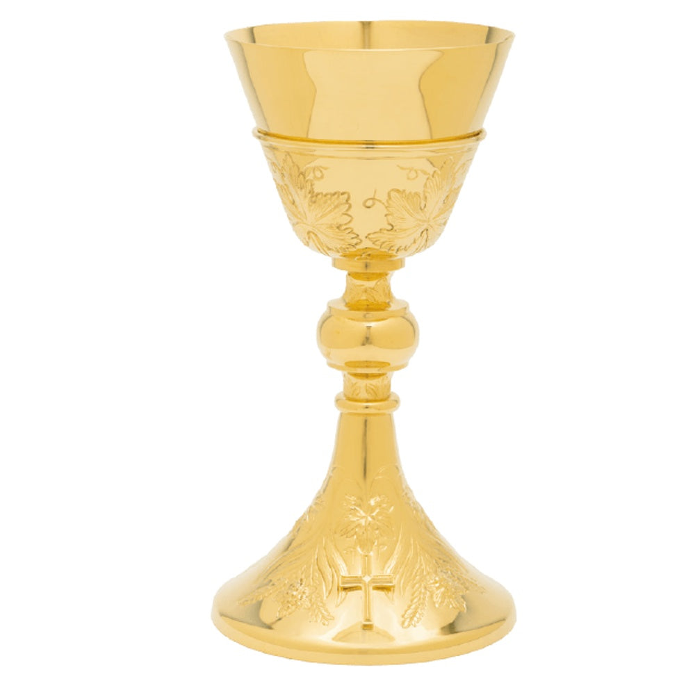Grape Leaf Chalice w/Scale Paten