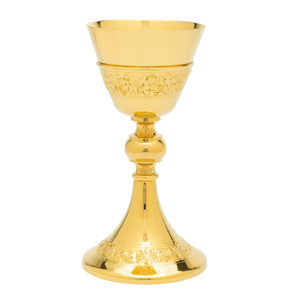 Grape Vine Band Chalice w/Scale Paten