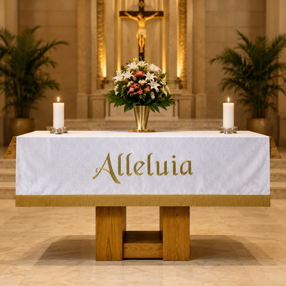Maltese Cross Jacquard Altar Cloth