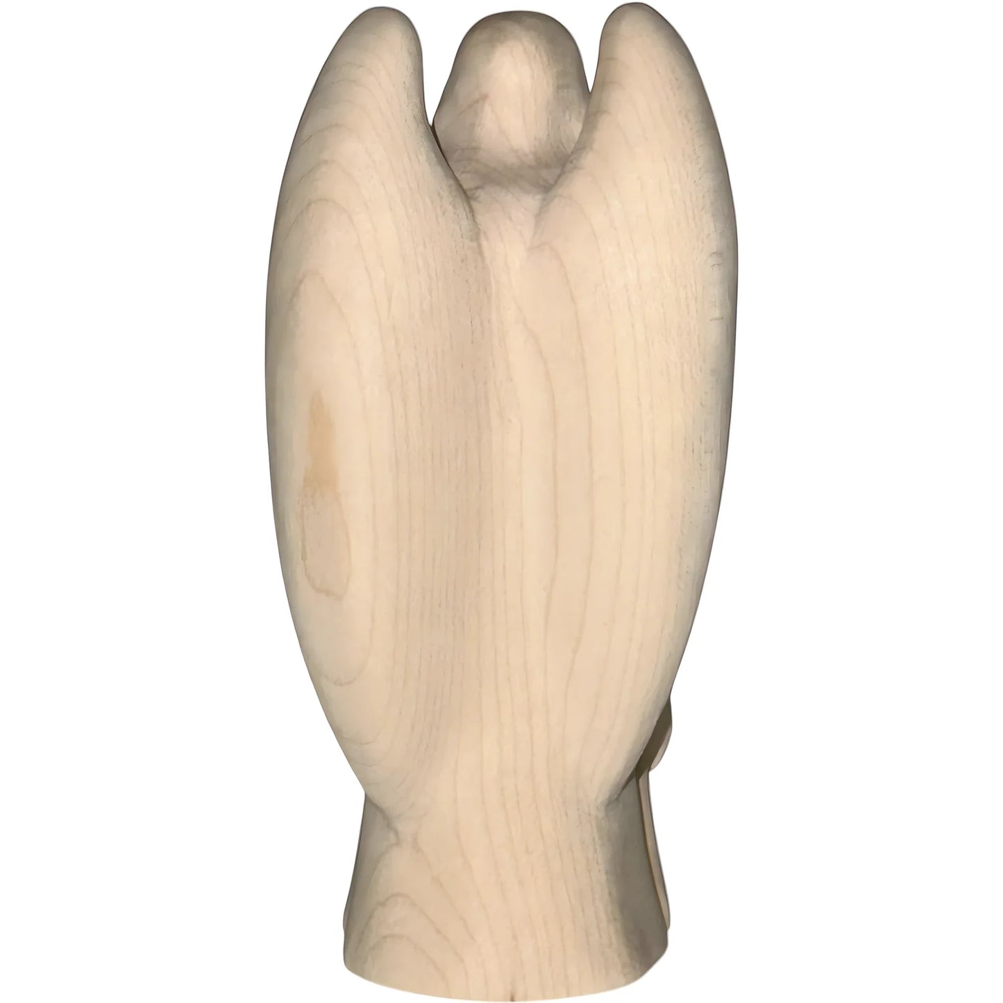 Guardian Angel with Children: Maple Wood Sculpture from Val Gardena
