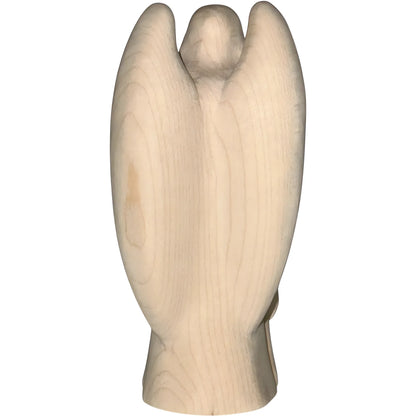 Guardian Angel with Children: Maple Wood Sculpture from Val Gardena