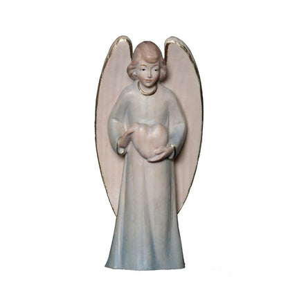 Guardian Angel with Maple Wood Heart, Val Gardena Craftsmanship