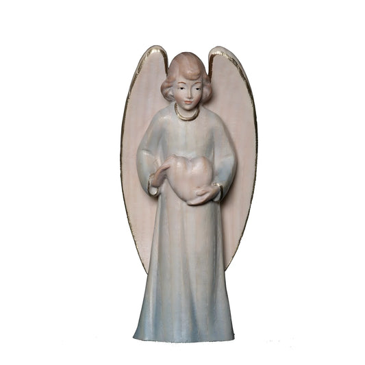 Guardian Angel with Maple Wood Heart, Val Gardena Craftsmanship