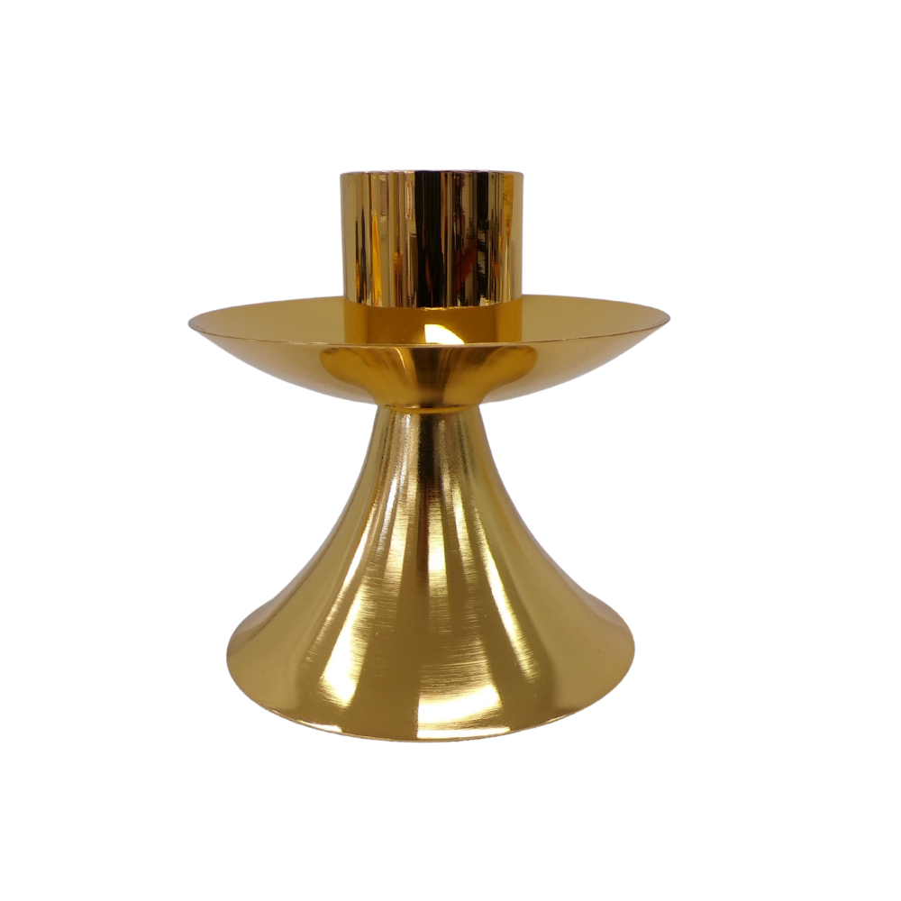 Single Flame Brass Candlestick