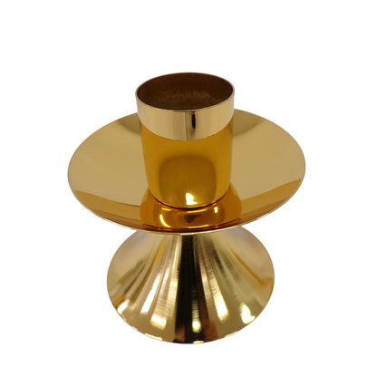 Single Flame Brass Candlestick