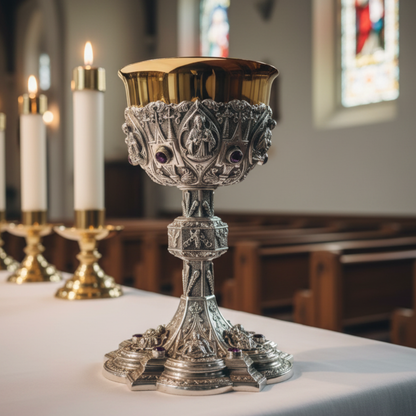 7" High Two Tone Twelve Apostles Chalice