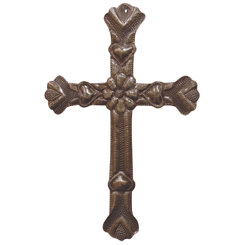 Metal Hammered Cross - B