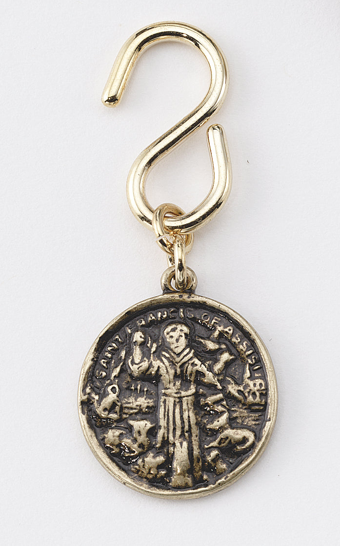 St Francis Pet Medal Gold