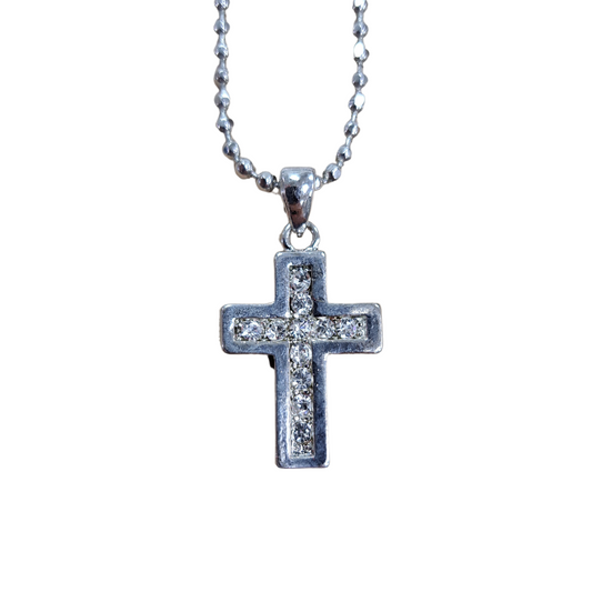 Silver Chain and Cross