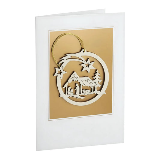 Holy Family with Star Christmas Card