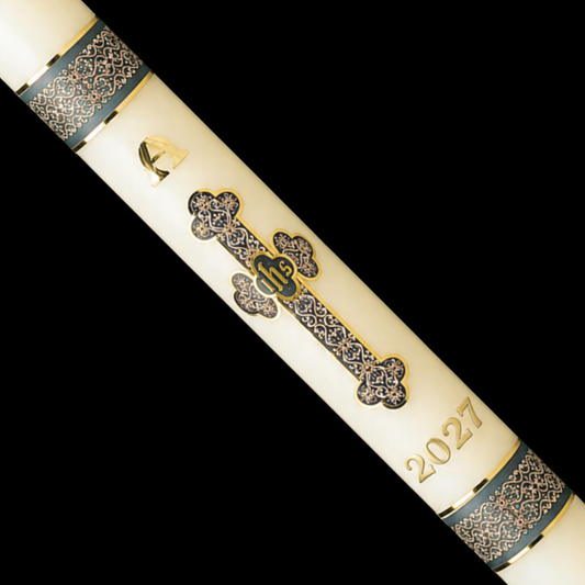 Budded Cross Paschal Candle