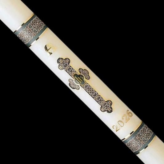 Budded Cross Paschal Candle