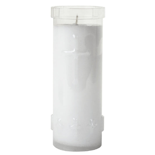 7-Day Candle, Plastic Encased 2 1/2" x 8"H