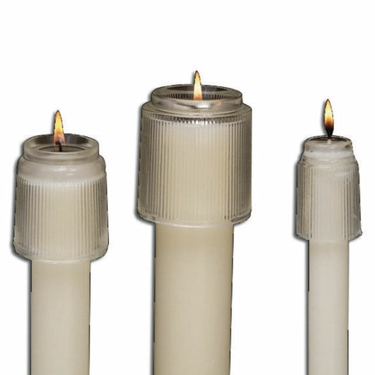 Heat Resistant Glass Candle Caps from Cathedral Candles