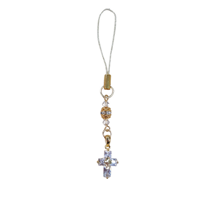 Crystal Cross Mobile Phone Accessory